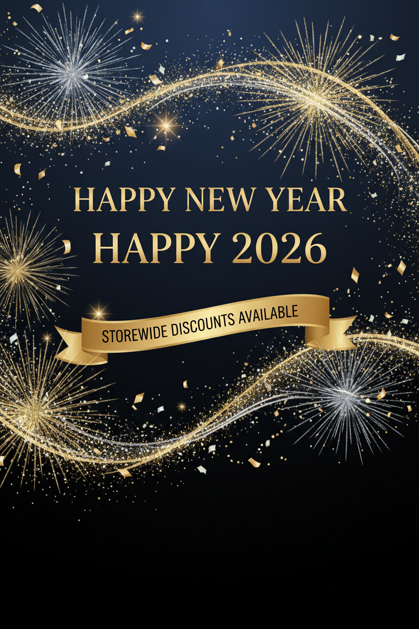 Happy New Year 2026 Mobile Banner