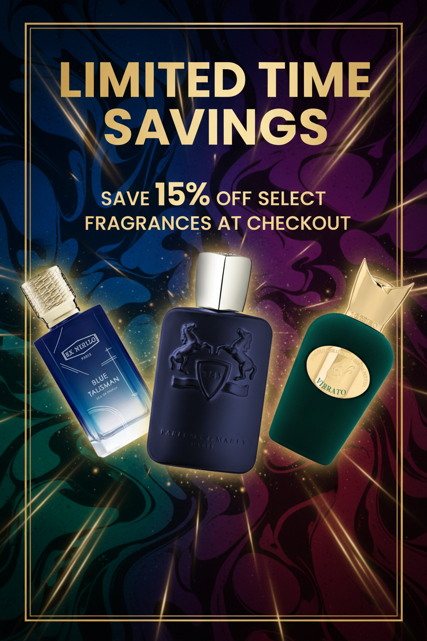 Mobile banner with new fragrance selection